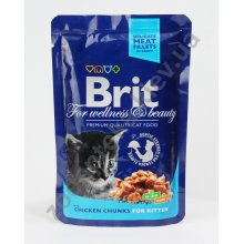 Brit Premium Kitten - корм Бріт шматочки з куркою для кошенят