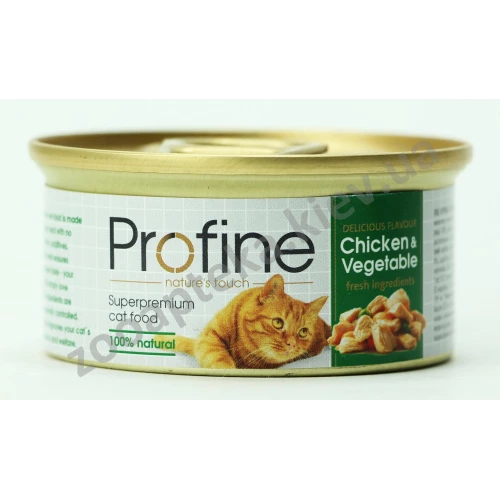 Profine - консервы для кошек Профайн, с курицей и овощами