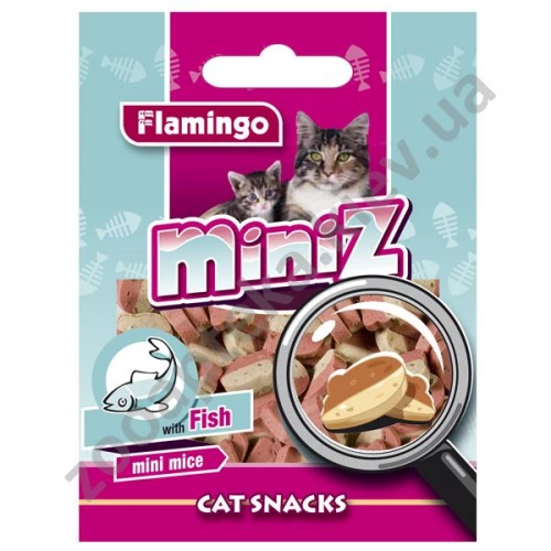 Karlie-Flamingo Miniz Mini Hearts - мышки с рыбой Карли-Фламинго для кошек