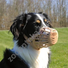 Trixie - намордник Тріксі пластиковий для собак, бежевий