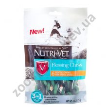 Nutri-Vet Flossing Chews - лакомства Нутри-Вет для чистки зубов собак мелких пород