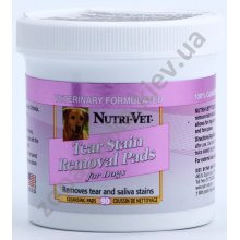 Nutri-Vet Cleaning stains — вологі серветки Нутрі-Вет для видалення плям від сліз і слини у собак