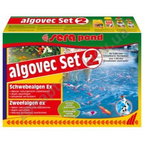Sera Pond Algovec Set 2 - средство Сера Алговек для удаления плавающих водорослей 
