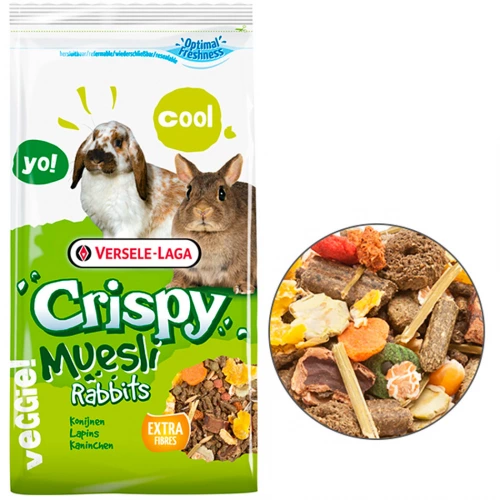 Versele-Laga Crispy Muesli Rabbits Cuni - корм Версель-Лага для карликових кроликів