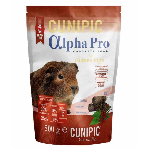 Cunipic Alpha Pro Guinea Pigs - корм Кунипик для молодых и взрослых морских свинок