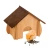 Ferplast Sin Wodden House - деревянный домик Ферпласт для грызунов