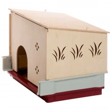 Ferplast Krolik Wood Extension - дерев'яний будиночок Ферпласт в клітку для кроликів