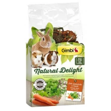 Gimbi Natural Delight - травяной микс Джимби травы и морковь для грызунов
