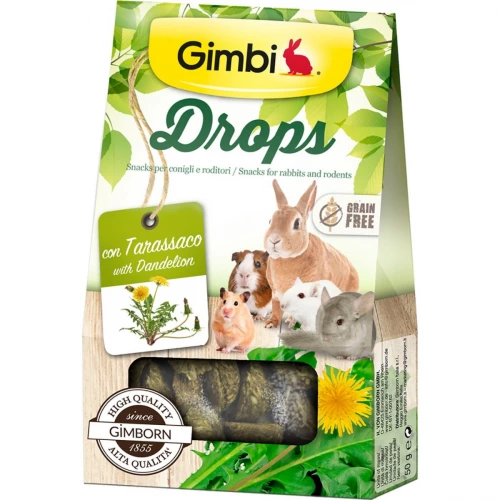 Gimbi Drops - ласощі Джимбі дропси з кульбабою для гризунів