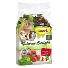 Gimbi Natural Delight - травяной микс Джимби одуванчик и яблоки для грызунов