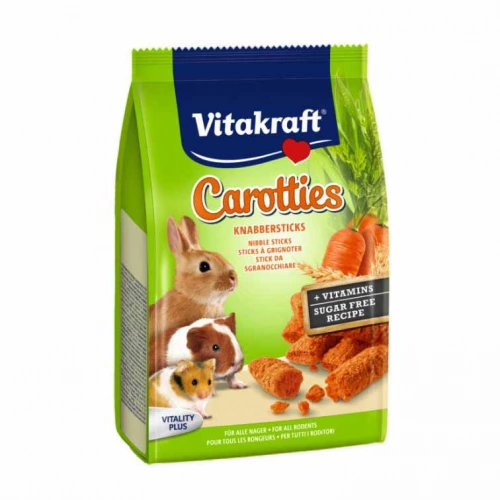Vitakraft Carrotties - лакомство Витакрафт с морковью и злаками для крупных грызунов