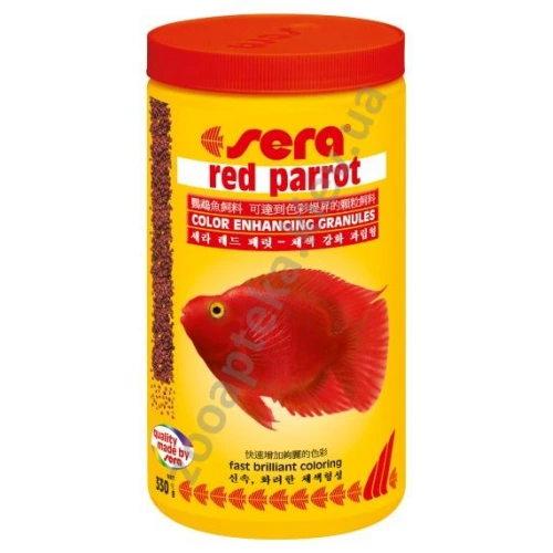 Sera Red Parrot - гранулированный корм Сера для рыб-попугаев