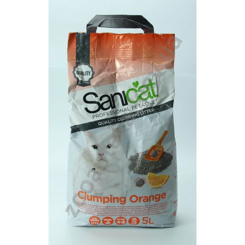 Sanicat Professional Clumping Orange - комкующийся наполнитель Саникет с ароматом апельсина