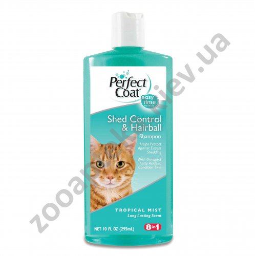 8 in 1 Shed Control Shampoo - шампунь для регуляции линьки 8 в 1 для кошек