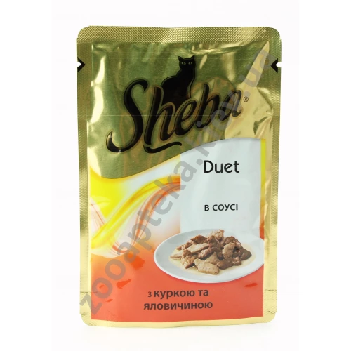 Sheba Duet - корм Шеба с курицей и говядиной в соусе
