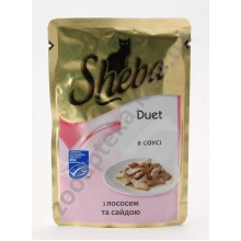 Sheba Duet - корм Шеба з лососем і сайдою в соусі
