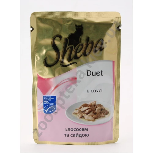 Sheba Duet - корм Шеба с лососем и сайдой в соусе