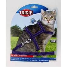 Trixie - светоотражающая шлея с поводком Трикси для кошек