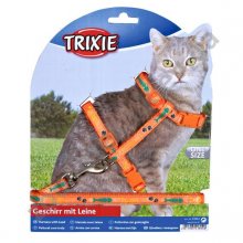 Trixie - нейлоновая шлея с поводком Трикси для кошек