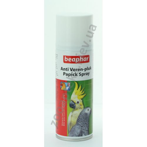 Beaphar Anti-Pluk Papick Spray - спрей Бифар от выдергивания перьев