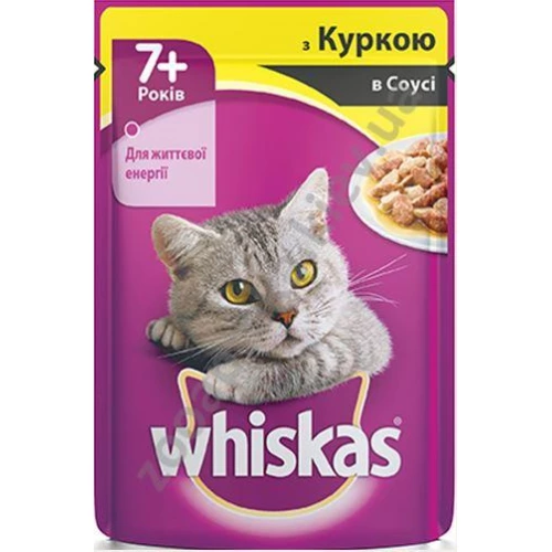 Whiskas - корм Вискас с курицей для кошек возрастом от 7 лет